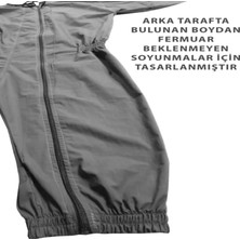 Benlife Yeni Nesil  - Demans Tulumu Kısa Kol Lastikli Model - Gri Renk