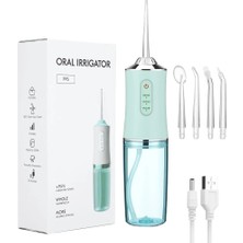 Cdwishbest C02 Stili Oral Irrigator USB Şarj Edilebilir Diş Duşu Diş Su Jeti 220 ml Su Deposu Ipx7 Su Geçirmez Diş Temizleyici (Yurt Dışından)
