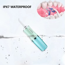 Cdwishbest C02 Stili Oral Irrigator USB Şarj Edilebilir Diş Duşu Diş Su Jeti 220 ml Su Deposu Ipx7 Su Geçirmez Diş Temizleyici (Yurt Dışından)