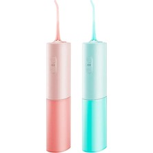 Cdwishbest Yeşil Stil Oral Irrigator USB Şarj Edilebilir Diş Duşu Taşınabilir Diş Su Jeti 300ML Su Deposu Su Geçirmez Diş Temizleyici (Yurt Dışından)