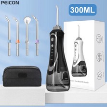 Cdwishbest Beyaz Stil Oral Irrigator Diş Diş Duşu Taşınabilir Bpf-01 Diş Su Jeti Şarj Edilebilir 300ML Irrigator Seyahat Çantası ile (Yurt Dışından)