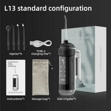 Cdwishbest Siyah Stil Oral Irrigator Taşınabilir Diş Su Flosser USB Şarj Edilebilir Su Jeti Ipi Kürdan 4 Jet Tml 6 Mod Ipxrpm (Yurt Dışından)