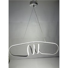 Er-Es Aydınlatma 3 Renk Işıklı Modern Sarkıt Krom Kasa LED Avize Ledli Avize