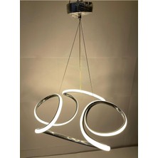 Er-Es Aydınlatma 3 Renk Işıklı Modern Sarkıt Gold Kasa LED Avize Ledli Avize