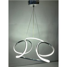 Er-Es Aydınlatma 3 Renk Işıklı Modern Sarkıt Gold Kasa LED Avize Ledli Avize