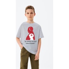 Adabebek Ey Yükselen Nesil Gelecek Sizindir Baskılı 23 Nisan Özel Erkek Çocuk T-Shirt