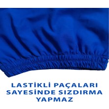 Benlife Yeni Nesil Kısa Kol Aizeimer - Demans Tulumu Kısa Kol Lastikli Model - Mavi Renk