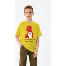 Adabebek Ey Yükselen Nesil Gelecek Sizindir Baskılı 23 Nisan Özel Erkek Çocuk T-Shirt