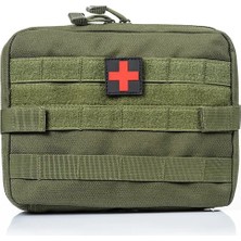 Haki-Taktik Molle Kese Askeri Tıbbi Edc Emt Ilk Yardım Çantası Acil Durum Paketi 1000D Naylon Avcılık Yürüyüş Kemer Çantaları Su Geçirmez (Yurt Dışından)