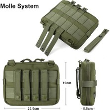 Haki-Taktik Molle Kese Askeri Tıbbi Edc Emt Ilk Yardım Çantası Acil Durum Paketi 1000D Naylon Avcılık Yürüyüş Kemer Çantaları Su Geçirmez (Yurt Dışından)