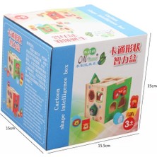 Suntek Çocuklar Toddler Için Renkli Ahşap Şekil Sıralama (Yurt Dışından)