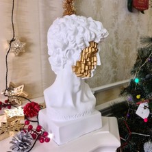 David Mozaik Büst Beyaz Gold Biblo