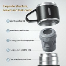 500ML 304 Paslanmaz Çelik Taşınabilir Termos Bardak (Yurt Dışından)