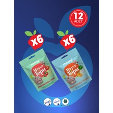 Mixmey Hindistan Cevizi Kaplamalı Çilekli ve Portakallı Meyve Topu Karma 90gr* 12 Adet