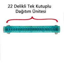 Onka 2/20 80A 22 Delikli Tek Kutuplu Dağıtıcı Ünite 6x5,9 Mm² Nötr Topraklama Barası