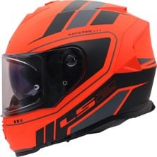 Ls2 Storm 2 Fıst Mat Turuncu-Siyah Kask