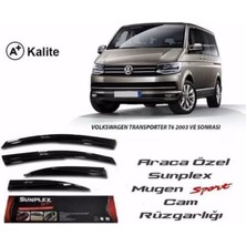 Sunplex Vw Transporter T6 Mugen Cam Rüzgarlığı 2016+ Sonrası 4'lü Sunplex