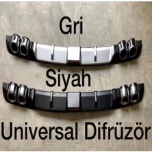 Niken Fiat Linea Uyumlu Üniversal Difüzör Gri Tüm Modeller