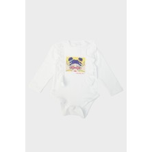 Gb Baby Layette Kız Bebek Beyaz Body 23FW0BG2511