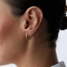 By Golden House Slim Kalp Halka Küpe