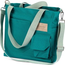 Endemique Studio Endémique Studio La Lune Tote Bag Small Tiffany Blue