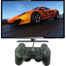 Epilons Çift Titreşimli USB Kablolu Oyun Kolu Pc Uyumlu Vibration Gamepad