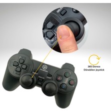 Epilons Çift Titreşimli USB Kablolu Oyun Kolu Pc Uyumlu Vibration Gamepad