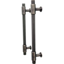 Koldoor Handles Kulp Mobilya Dolap Mutfak Çekmece Kulpu 158 Mat Skoç Füme 224 mm (22,4 Cm) 2 Adet