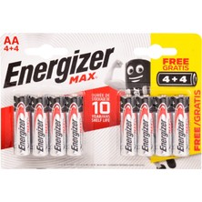 Energizer Max Aa Lr6 4+4 Pil