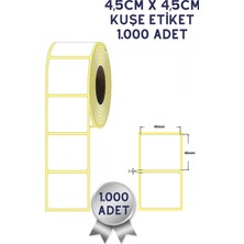 Netsan Etiket 45X45MM Kuşe Barkod Etiketi 1000 Adet