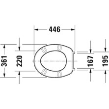 Duravit Klozet Kapağı Katja Normal