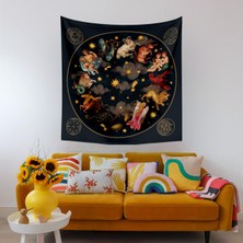 Vagonik Zodiac Astroloji Burçlar 12 Burç Duvar Örtüsü Halısı - Do-Burc