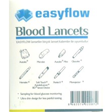 Easyflow Steril Lanset 28 G (Parmak Delme Iğnesi) Lanset Kalemiyle UYUMLU-500 Adet (100'LÜ 5 Kutu)