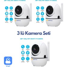 Epilons 3 Lü Set Ev Güvenlik Wifi Akıllı Kamera Bebek Telsiz Hareket Algılama Ile Izleme Ses Dinleme