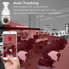 Epilons Wifi 360 Panoramik Ampul Kamera Gece Görüş Sesli Akıllı Hareket Algılayıcı