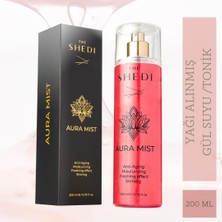 The Shedi Aura Mist Gerçek Gül Suyu İçeren Yüz, Boyun, Dekolte ve Saç Spreyi