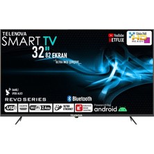 Telenova Revo 32" 82 Ekran  Android Smart LED TV(Çerçevesiz)