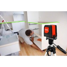 Kobb KBL91GTP Yatay ve Dikey Otomatik Hizalamalı Yeşil Çapraz Çizgi Lazer Distomat 30 mt + Tripod