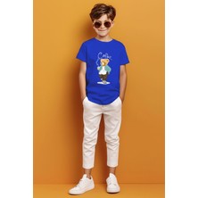 Adabebek Coffee Yazılı Kahve Içen Ayıcık Baskılı Erkek Çocuk T-Shirt