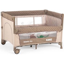 Kanz Sleepside +Plus Anne Yanı Park Yatak ve Oyun Parkı Kahve