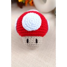 D&D Concept Mario Mantar Desenli Örgü Anahtarlık Amigurumi Anahtarlık ve Çanta Aksesuarı