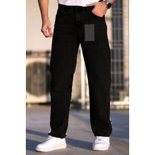 Bay Aygün 1252 Baggy Kalıp Genıs Kalıp Kot Pantolon _siyah