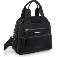 Nas Bag Kadın Çok Gözlü Hafif Su Itici Özellikte El ve Çapraz Çanta - Siyah