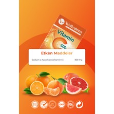 Wellvalens Vitamin C 500 mg Tablet – Günlük Direnç ve Enerji Desteği | 30 Tablet