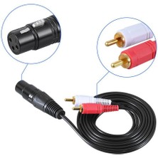 Gui Xulian 1.5m/5ft Stereo Ses Ayırıcı Yama Y Kablo Kablosu 1 Xlr Dişi - 2 Rca Erkek Fiş (Yurt Dışından)