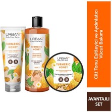 Urban Care Body Series Turmeric Honey Cilt Tonu Eşitleyici ve Aydınlatıcı 3'lü Set