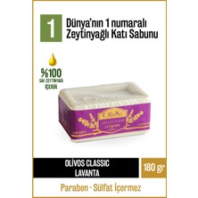 Olivos Doğal Klasik Lavanta Ve Zeytinyağlı Katı Sabun Zeytinyağı El Sabunu Yoğun Nemlendirici 180 gr