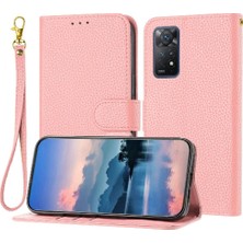 Manyi Mall Telefon Kılıfı Için Xiaomi Redmi Not 11 Pro 4g/5g Litchi Desen Flip Folio Pu (Yurt Dışından)