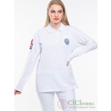 Cici Forma 112 Acil Lacost Uzun Kol Beyaz