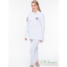 Cici Forma 112 Acil Lacost Uzun Kol Beyaz